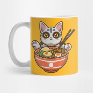 cat ramen Mug